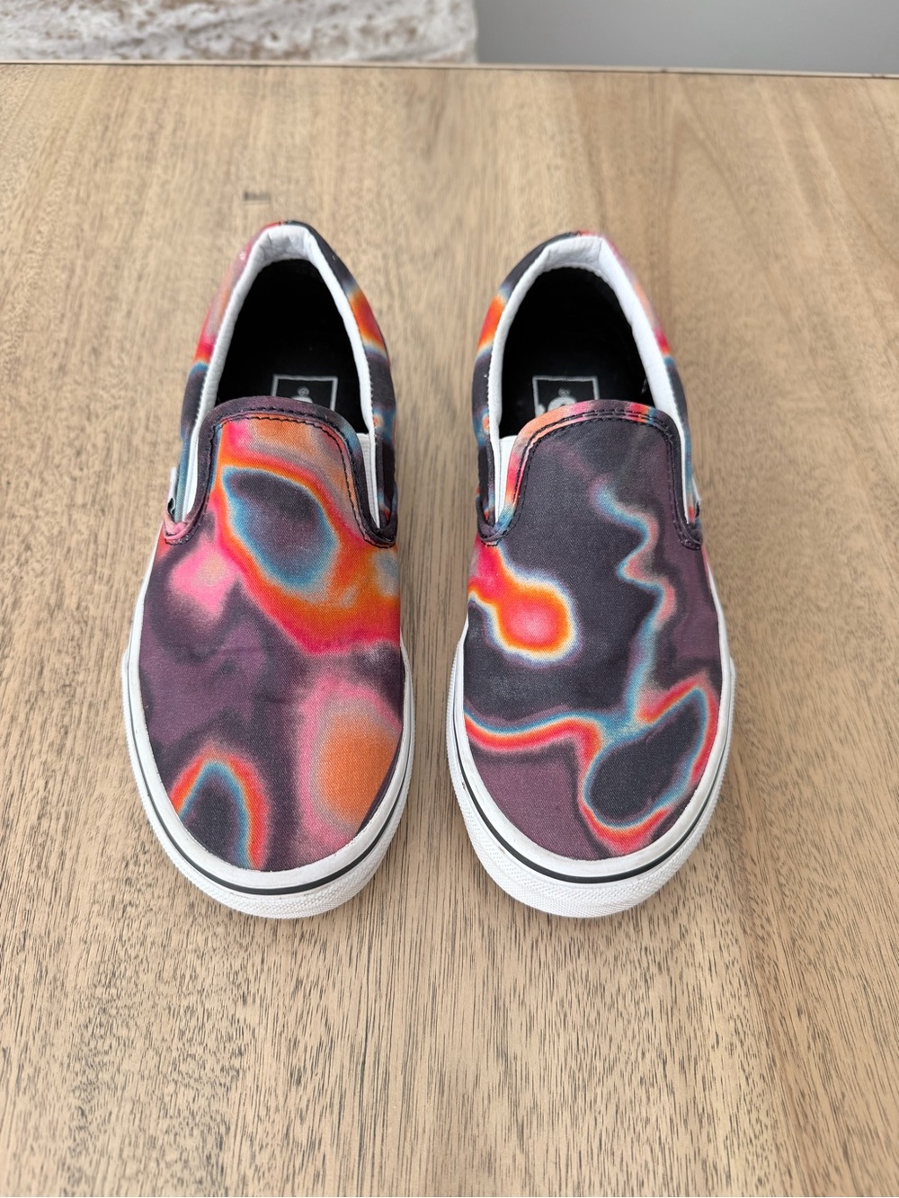 Vans Classic Slip-On 'Dark Aura' Psychedelic Tie Dye Womens 5.5 Mens 4